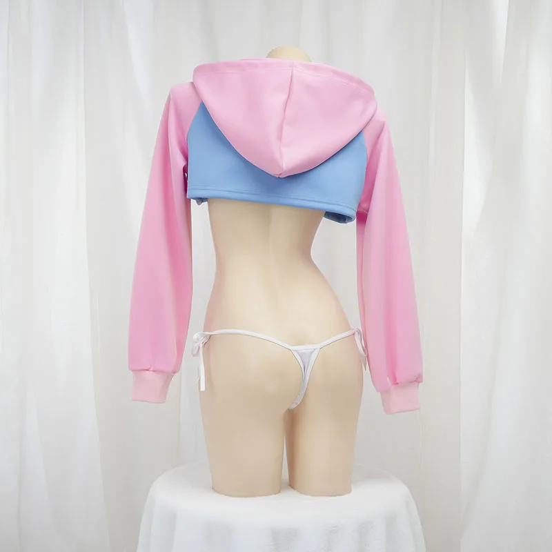 Cute Long Sleeve Crop Top Hood - Crop Top Crochet ulasan dan harga