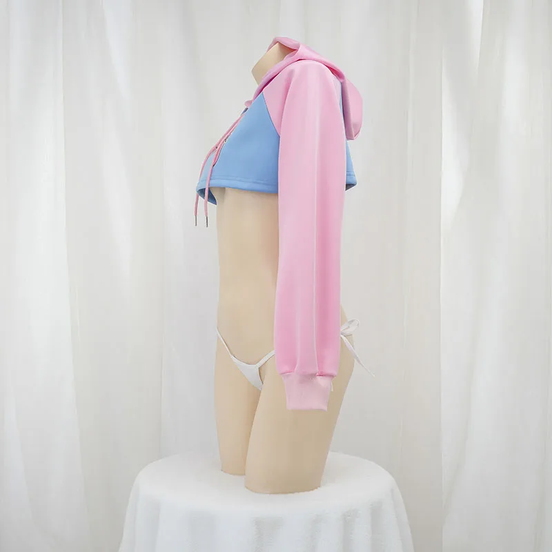 Cute Long Sleeve Crop Top Hood - Crop Top Crochet ulasan dan harga