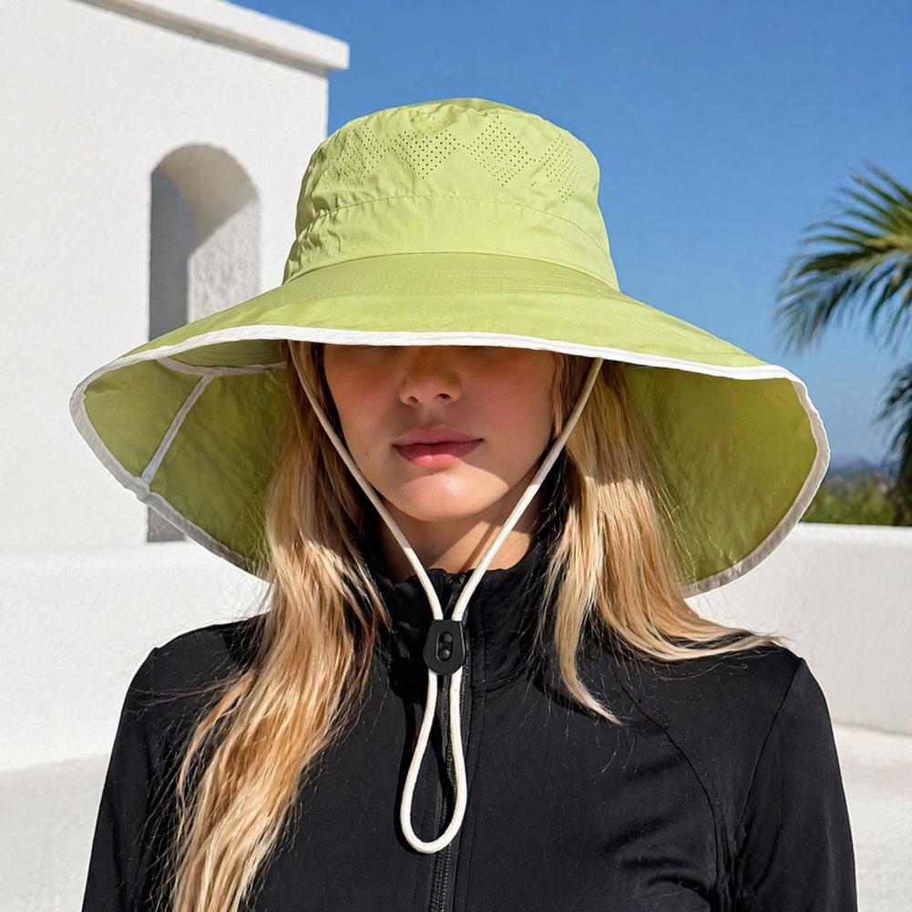 Breathable Mesh Fishing Hat Wo - Hat Floppy Wide ulasan dan harga