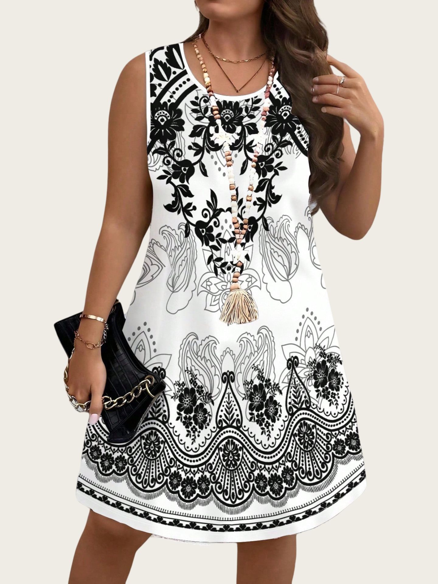 Ethnic Style Vintage Dresses 2 - Romper Floral Print ulasan dan harga