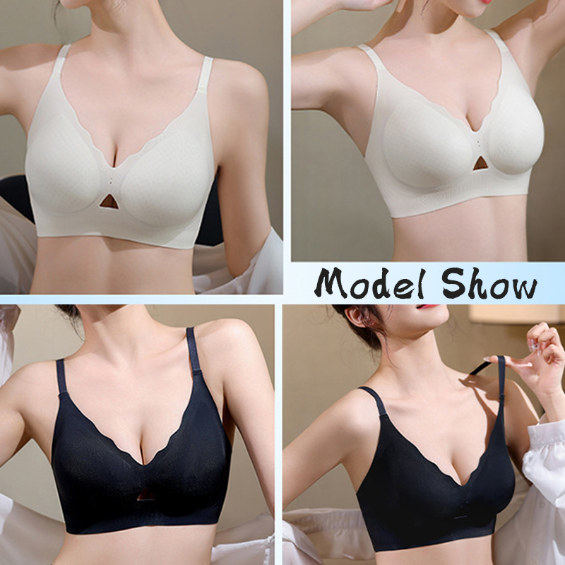 2Pcs/Set Summer Ice Silk Cold- - Bralette Triangle Set ulasan dan harga